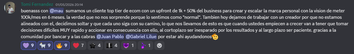 Win de la comunidad de Evoluciona 3