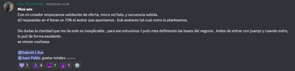 Win de la comunidad de Evoluciona 8