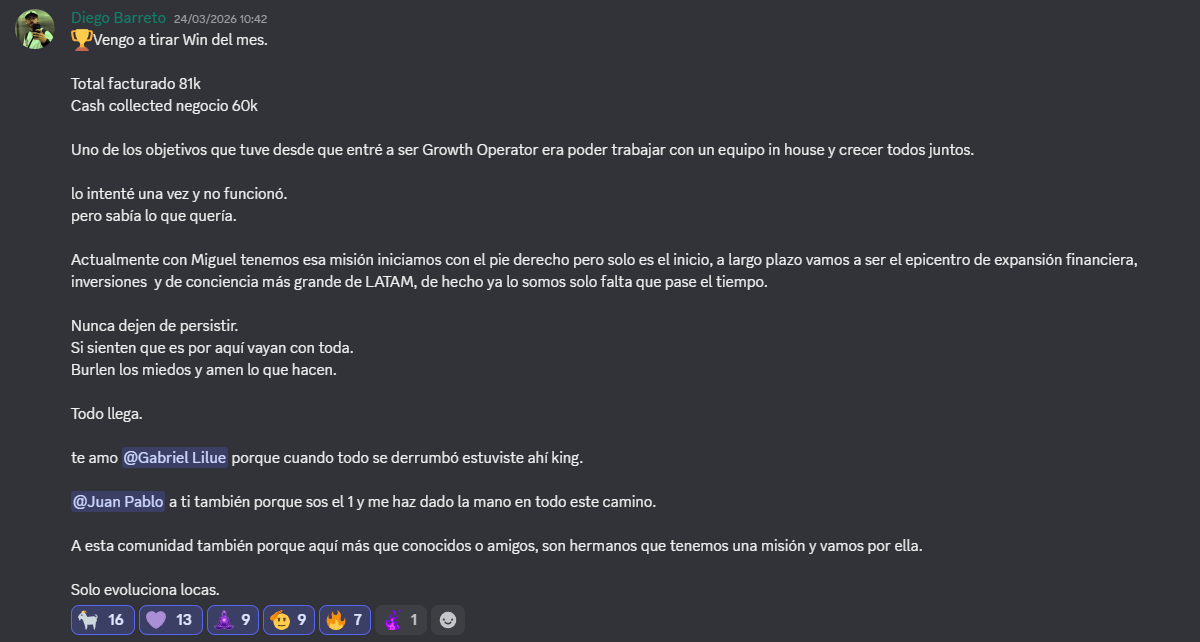 Win de la comunidad de Evoluciona 9
